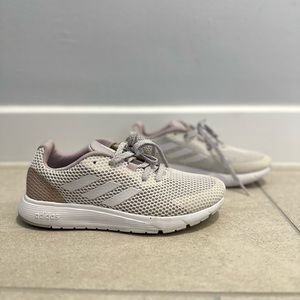 Adidas Sooraj Grey White Lilac Cloudfoam Midsole, Mesh Sneakers US 5, UK 3.5